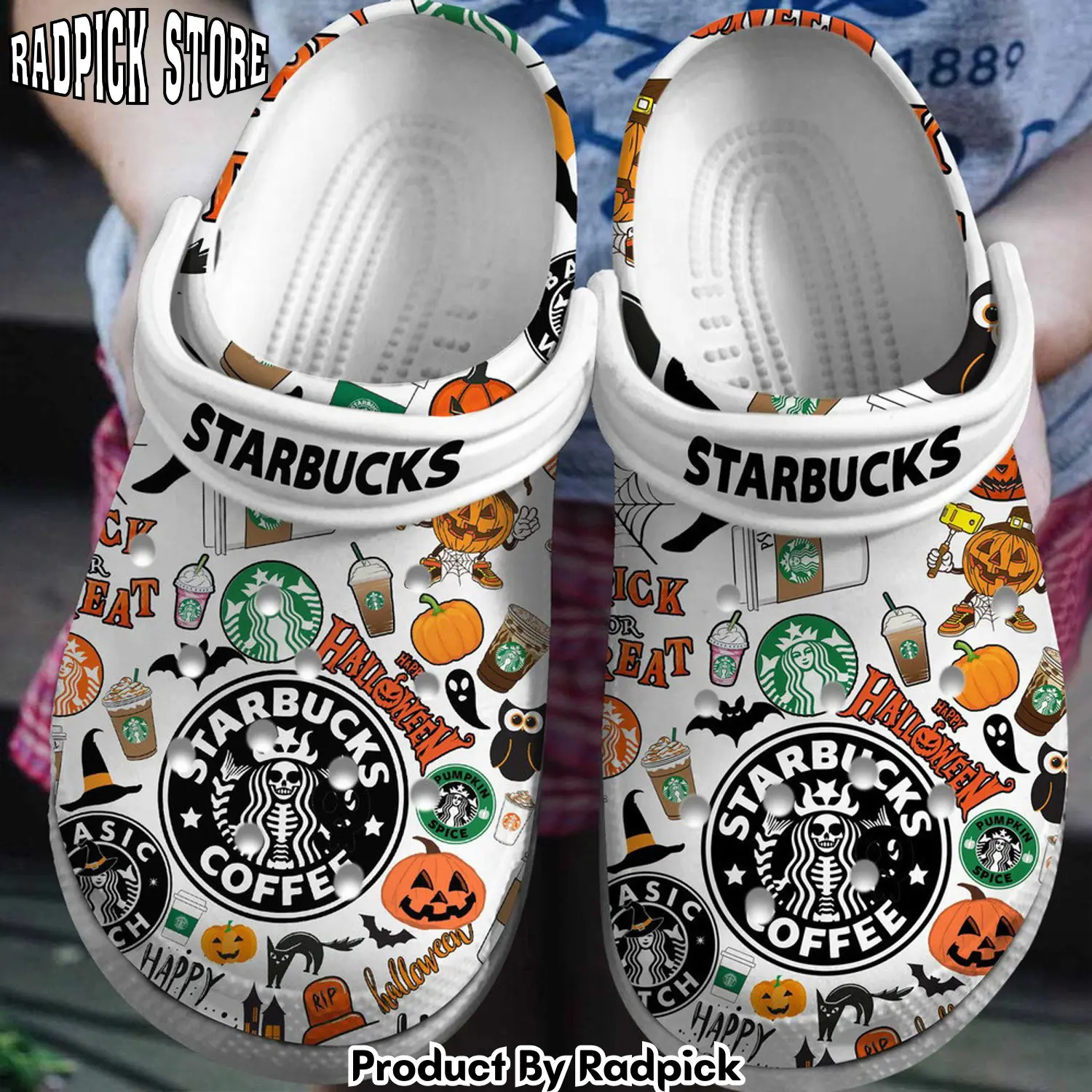 Radpick starbucks drink clogs shoes comfortable for men women crw rp6521172